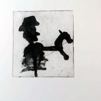 Man With Horse by Livia Stein