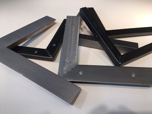 Assortment of welded steel picture frames